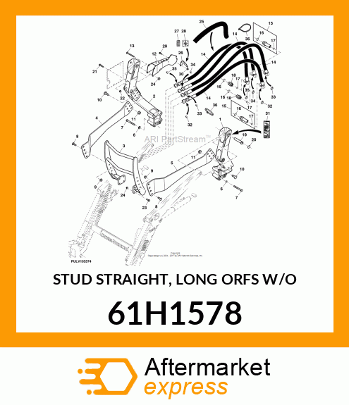 STUD STRAIGHT, LONG ORFS W/O 61H1578