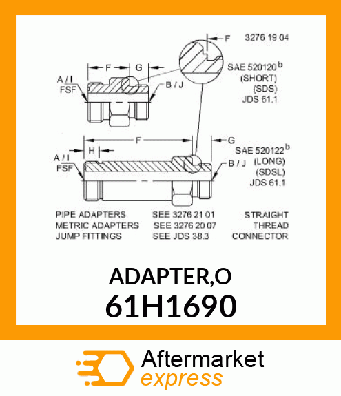 ADAPTER,O 61H1690