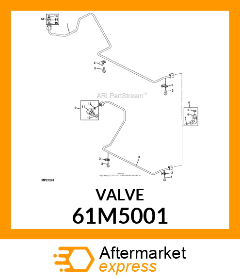 Adapter Fitting - STUD STRAIGHT (SDS), ORFS 61M5001