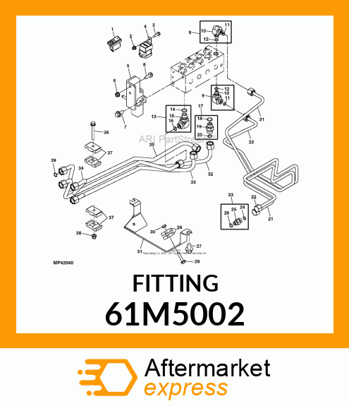 Adapter Fitting - STUD STRAIGHT (SDS), ORFS 61M5002