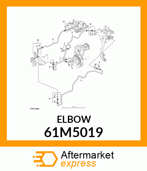 ADJ STUD ELBOW (SDE), ORFS 61M5019