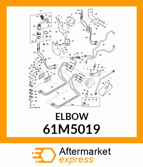 ADJ STUD ELBOW (SDE), ORFS 61M5019