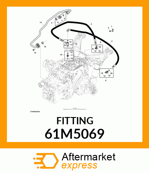 SWIVEL RUN TEE (SWRT), ORFS 61M5069