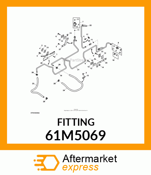 SWIVEL RUN TEE (SWRT), ORFS 61M5069