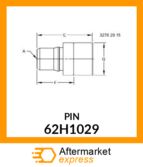 FITTING, MALE PLUG, STC 62H1029