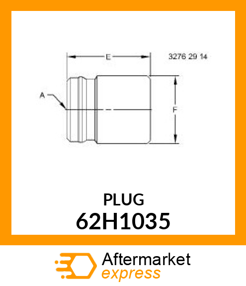 FITTING, FEMALE CAP STC 62H1035