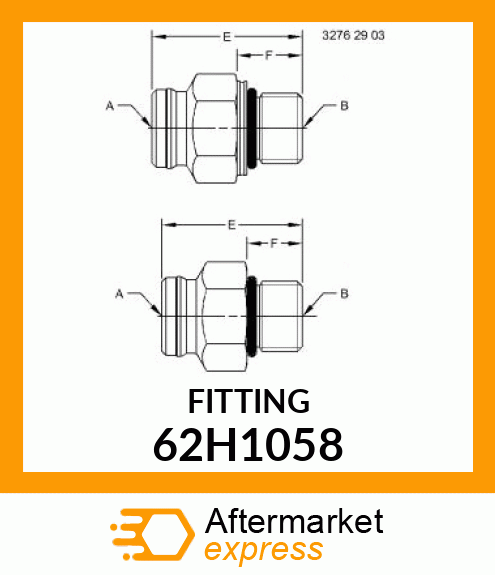 STC ST. FEM. TO INCH STUD 06 62H1058