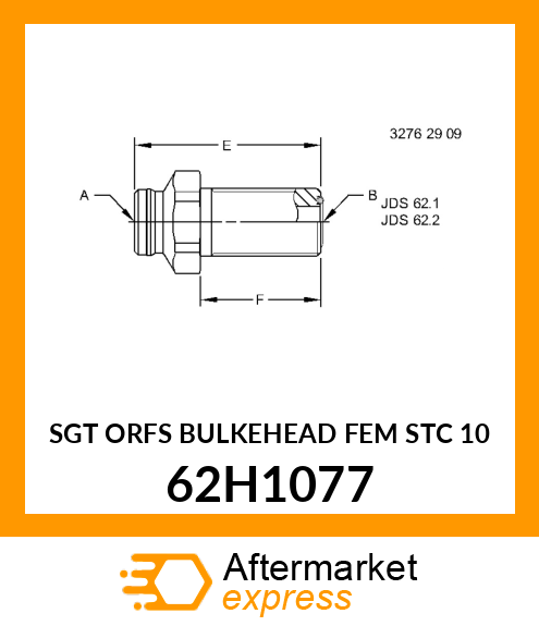 SGT ORFS BULKEHEAD FEM STC 10 62H1077