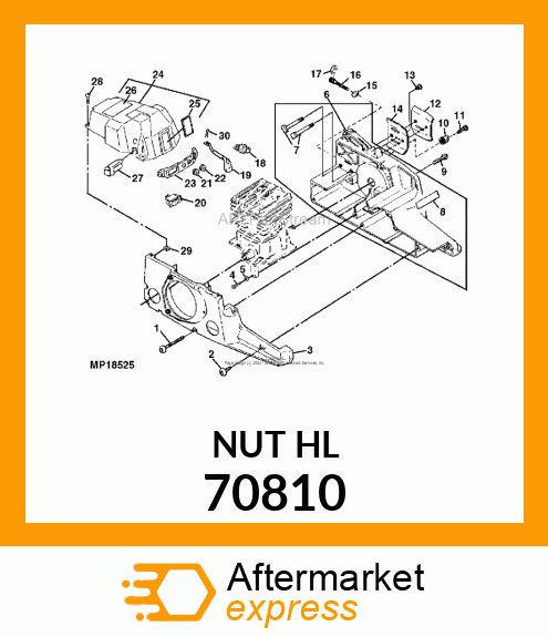 Nut - SQUARE NUT 70810