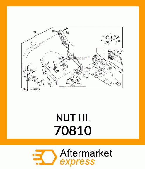 Nut - SQUARE NUT 70810