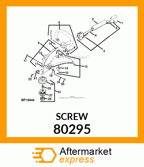 SCREW, HEX HEAD CAP, 1/4 80295