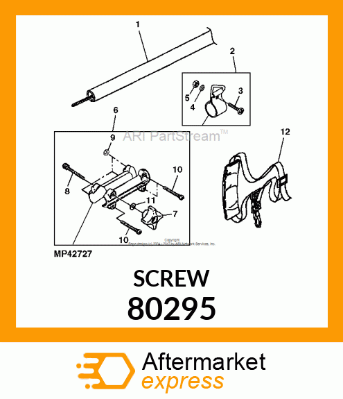 SCREW, HEX HEAD CAP, 1/4 80295