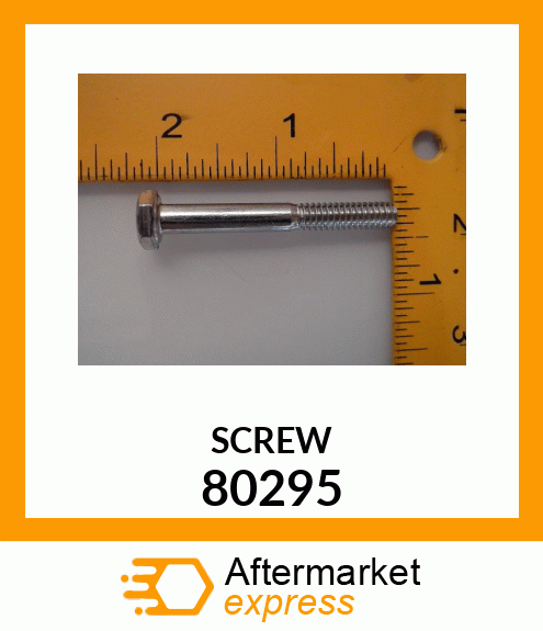 SCREW, HEX HEAD CAP, 1/4 80295