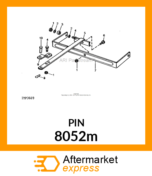 PIN FASTENER, RIVET 8052m