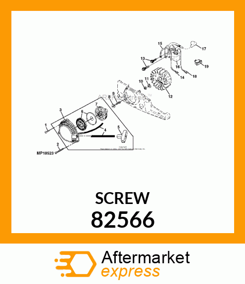 Screw - $THD.FORMING SCREW 82566