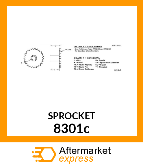 SPROCKET 8301c