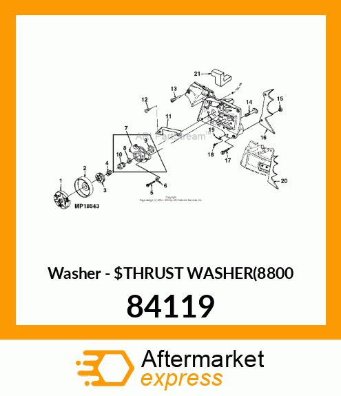 Washer - $THRUST WASHER(8800 84119