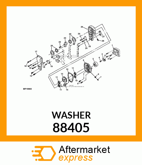 Washer - FLAT WASHER (HBC40) 88405