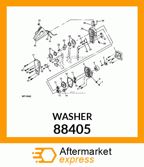 Washer - FLAT WASHER (HBC40) 88405