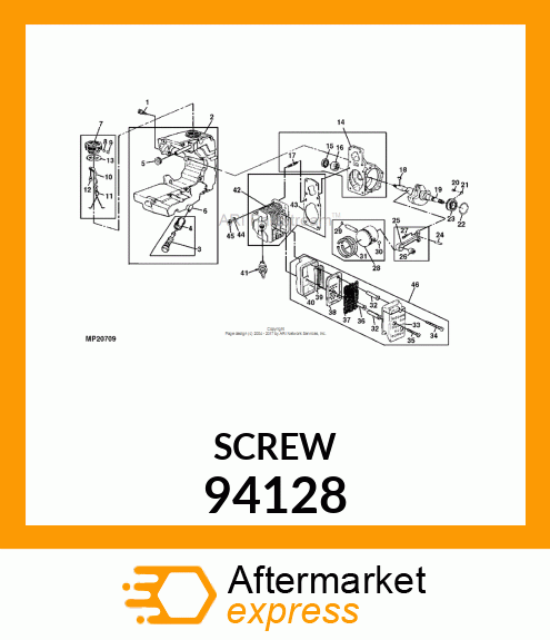 Screw - SCREW,HEX HD.,# 94128