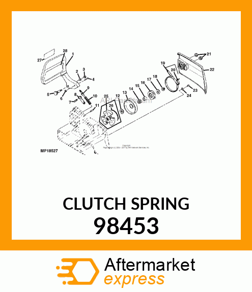 Spring - @CLUTCH SPRING 98453