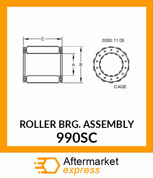 ROLLER BRG. ASSEMBLY 990SC