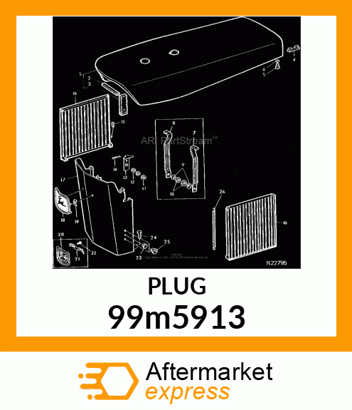 PLUG,BLACK,PLASTIC 9MM WN352 99m5913