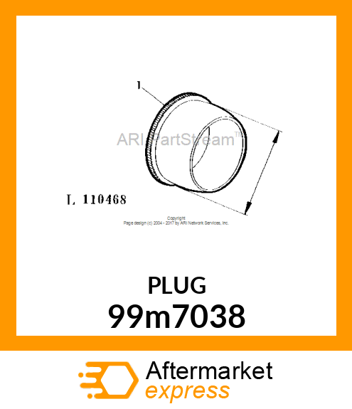 PLUG,PLASTIC 19.3 LAN968 BLACK 99m7038