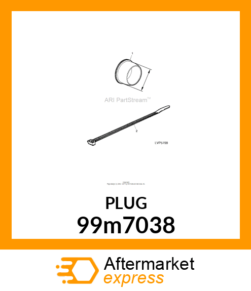 PLUG,PLASTIC 19.3 LAN968 BLACK 99m7038