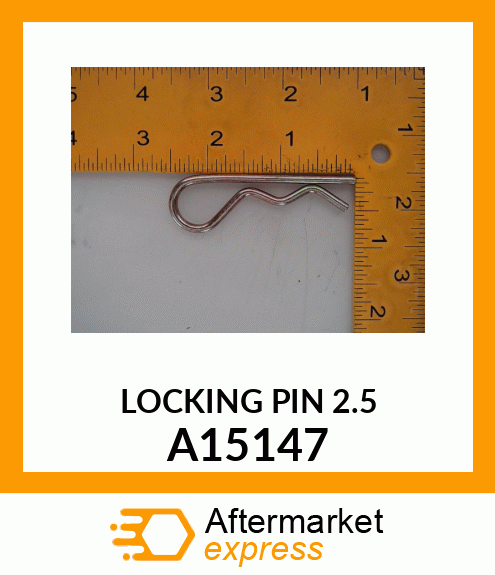 PIN, SPRING LOCKING A15147