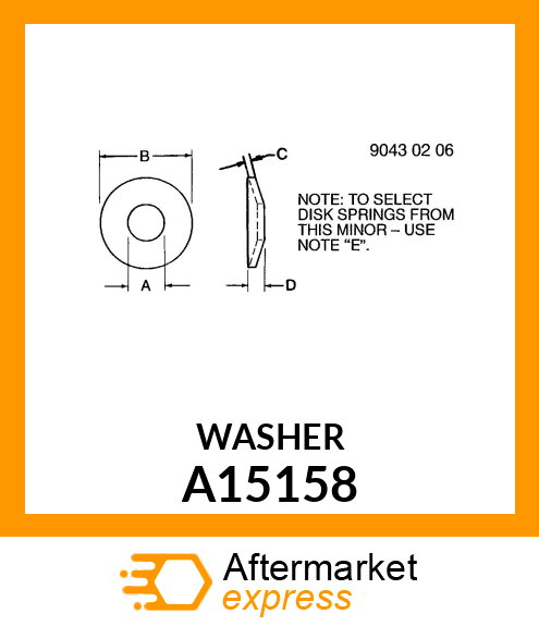 Washer A15158