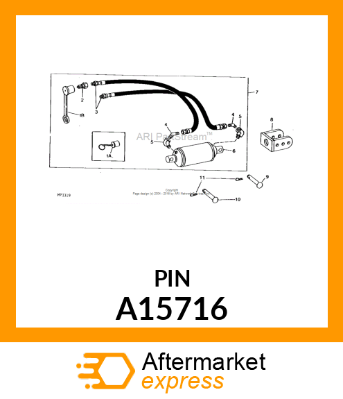 DRILLED PIN 1/2 X 2 1/4 A15716