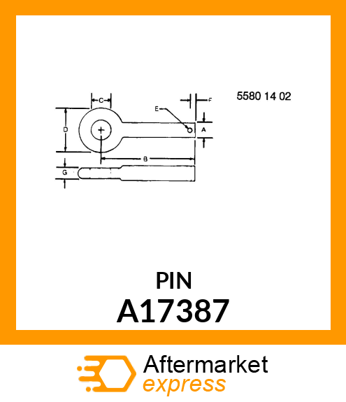 Pin Fastener A17387