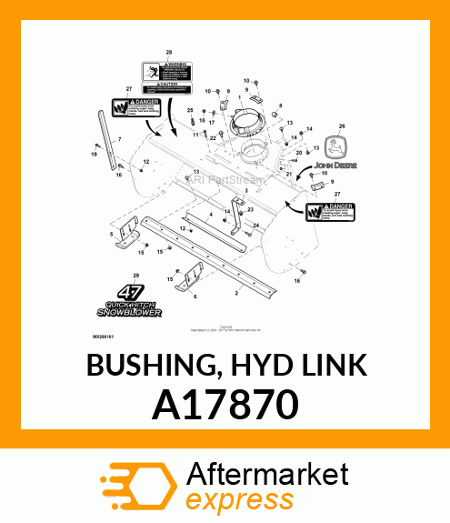 BUSHING, HYD LINK A17870