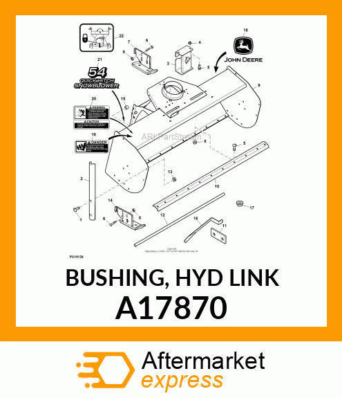 BUSHING, HYD LINK A17870