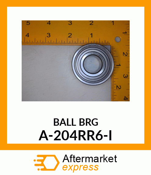 Spherical Roller Bearing - BRG., BALL; CYL., RD BORE A-204RR6-I