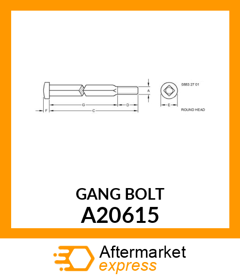 Gang Bolt A20615