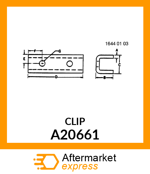 SCRAPER CLIP A20661