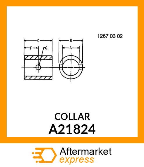 HINGE PIN COLLAR A21824