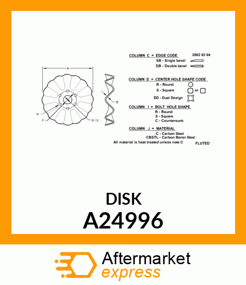 Disk Colter A24996