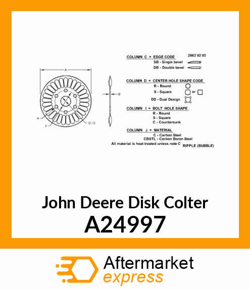 DISK COULTER A24997