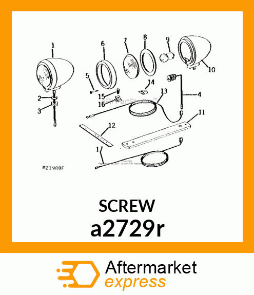 SCREW, MACHINE, SLOTTED PAN HEAD a2729r