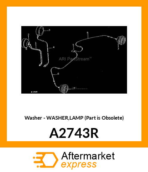 Washer - WASHER,LAMP (Part is Obsolete) A2743R