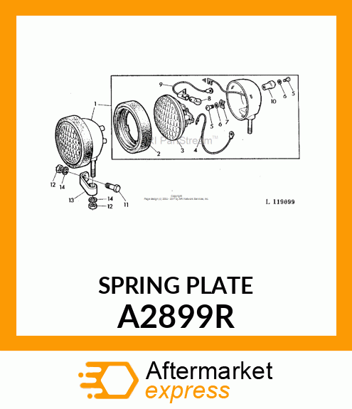 SPRING,TERMINAL PLATE /PARTS/ A2899R