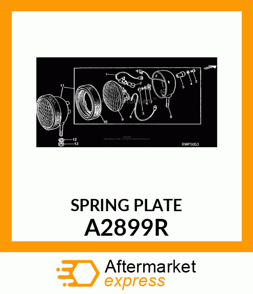 SPRING,TERMINAL PLATE /PARTS/ A2899R