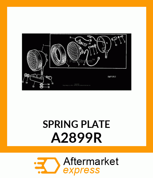 SPRING,TERMINAL PLATE /PARTS/ A2899R