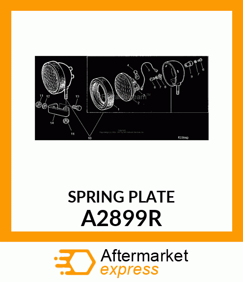 SPRING,TERMINAL PLATE /PARTS/ A2899R