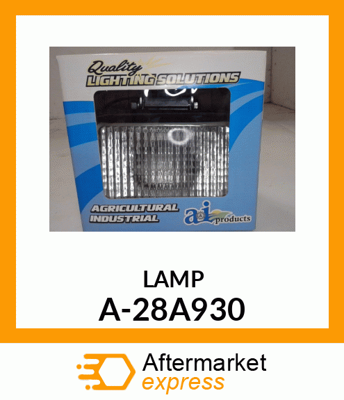 Headlight - HALOGEN LIGHT A-28A930