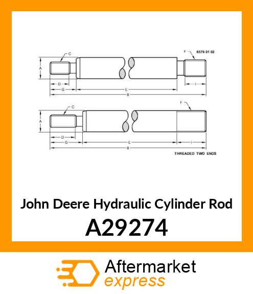 ROD, PISTON ( 3 X 10) A29274