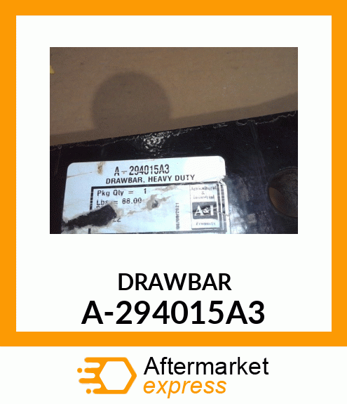 Drawbar - DRAWBAR, HEAVY DUTY A-294015A3